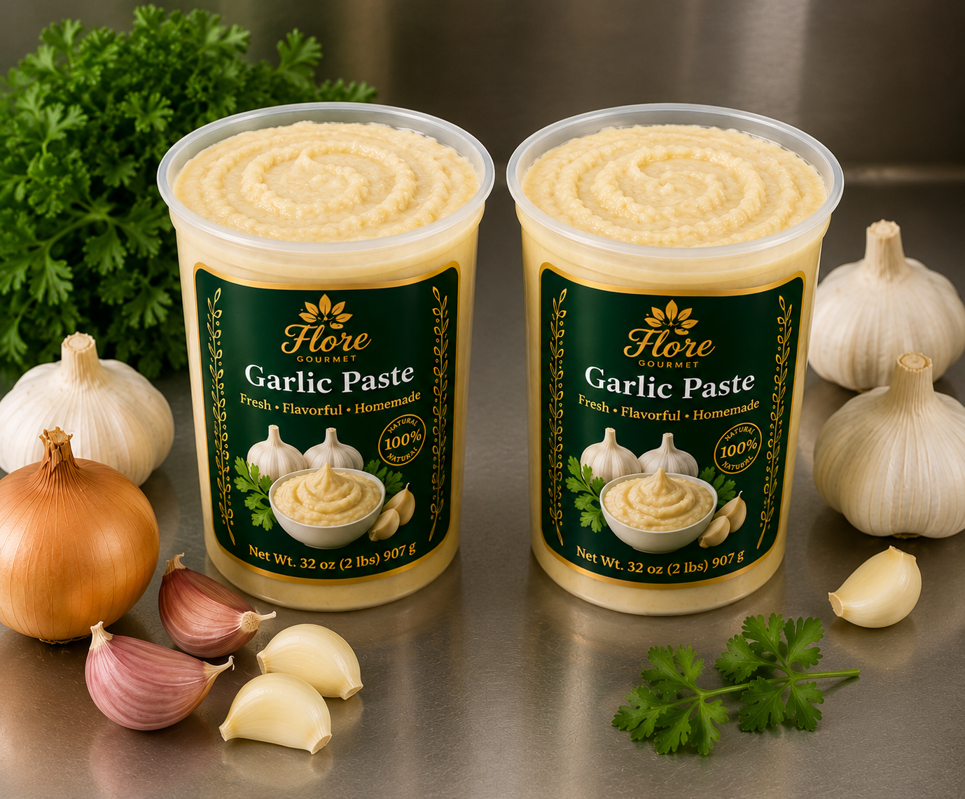 Flore Gourmet Garlic Paste-32oz