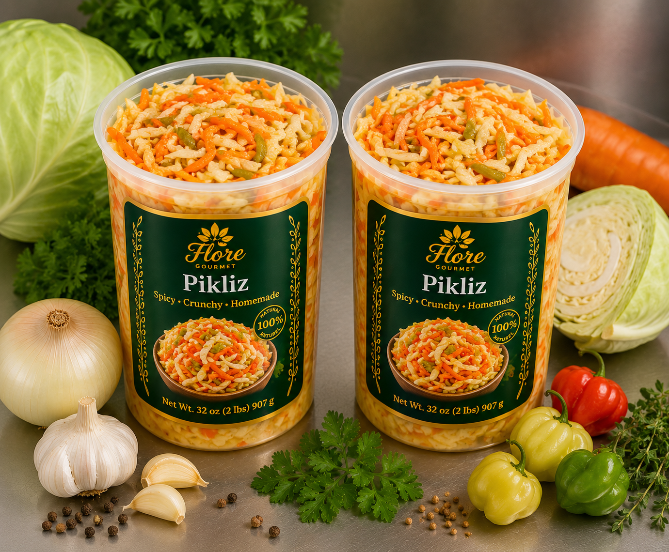 Flore Gourmet Pikliz-32 oz