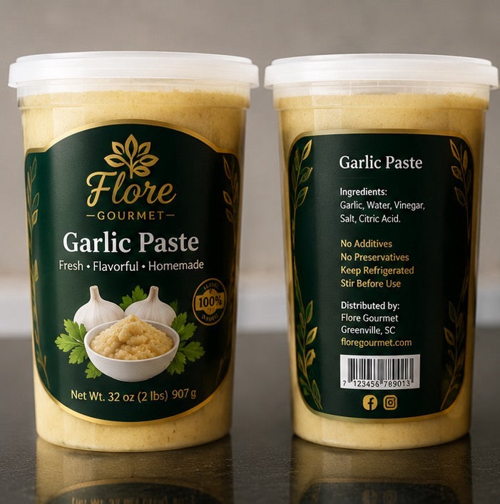 Flore Gourmet Garlic Paste-32oz