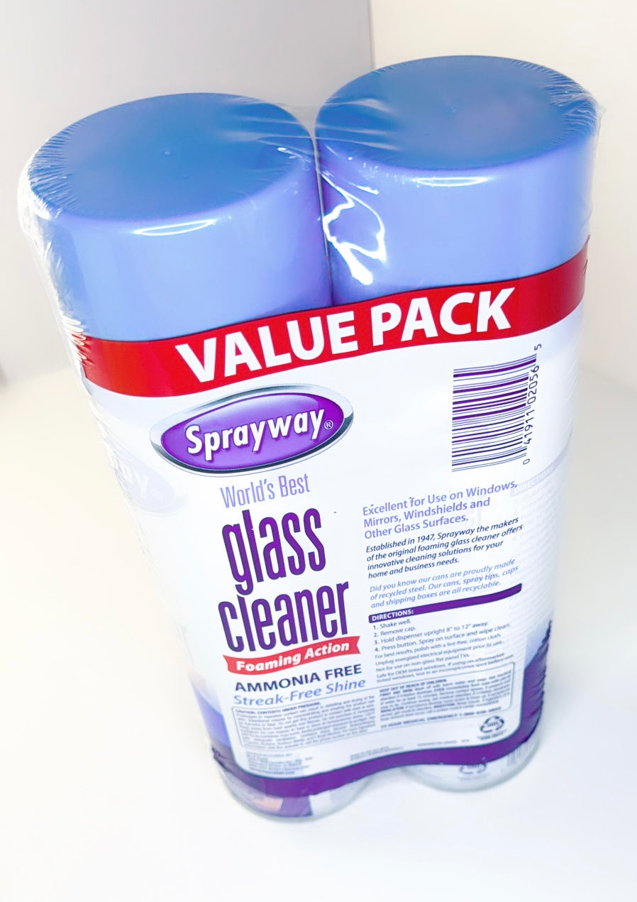 Sprayway Glass Cleaner-2 Pack Ammonia- Free Glass Cleaner