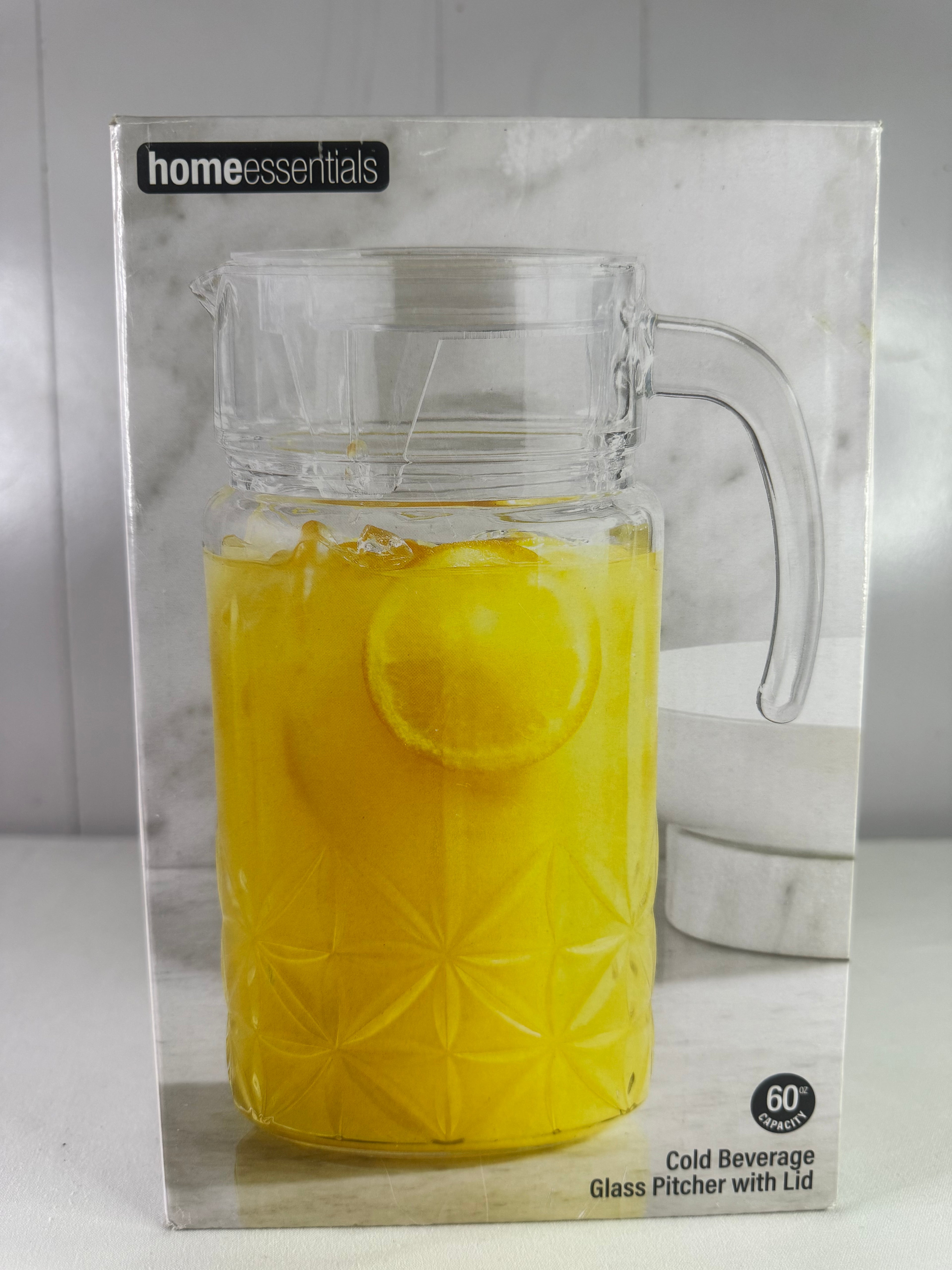 Flore Gourmet Premium Glass Pitcher with Lid-2L