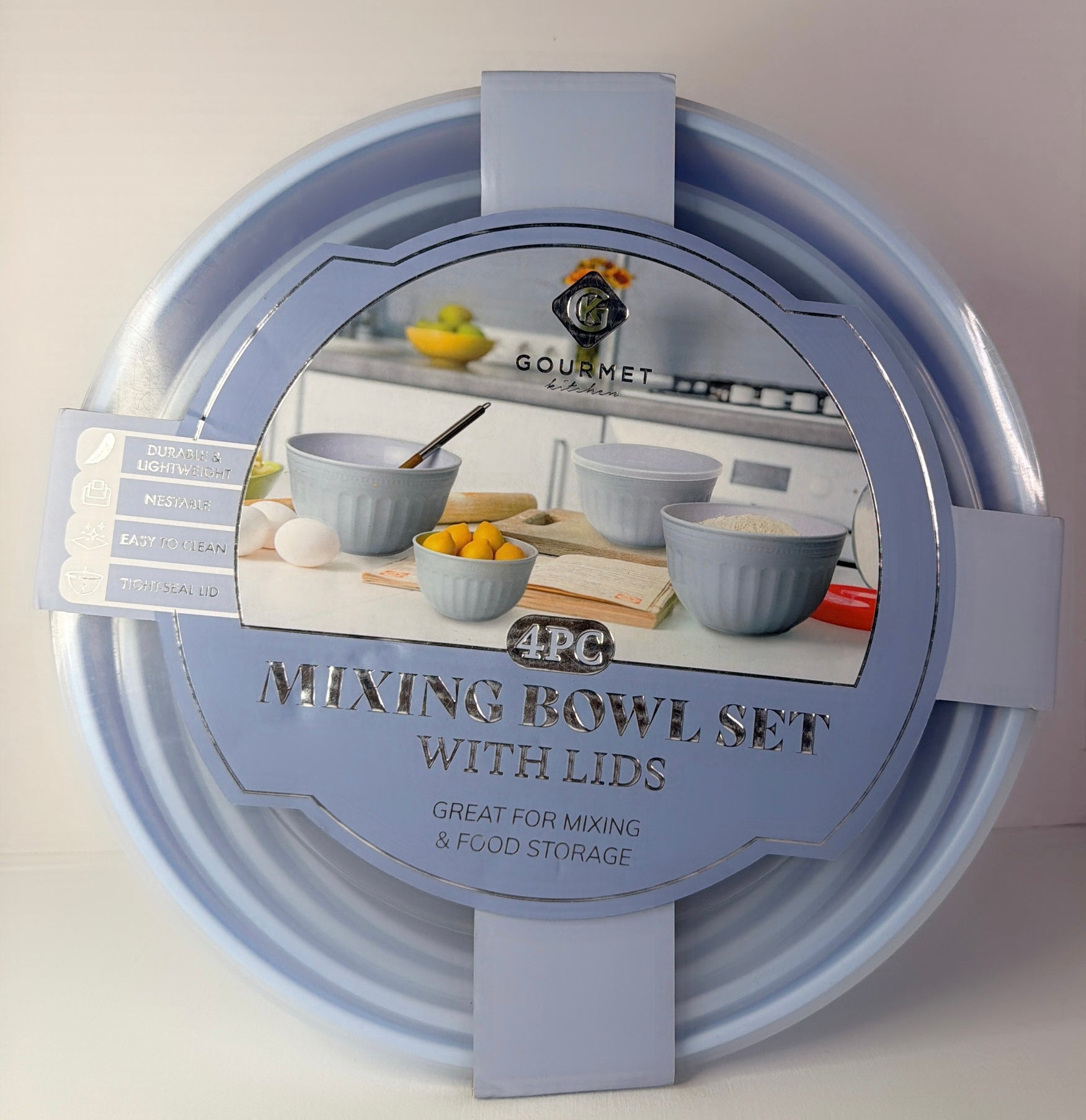 Flore Gourmet 4-piece Mixing Bowl set with lids