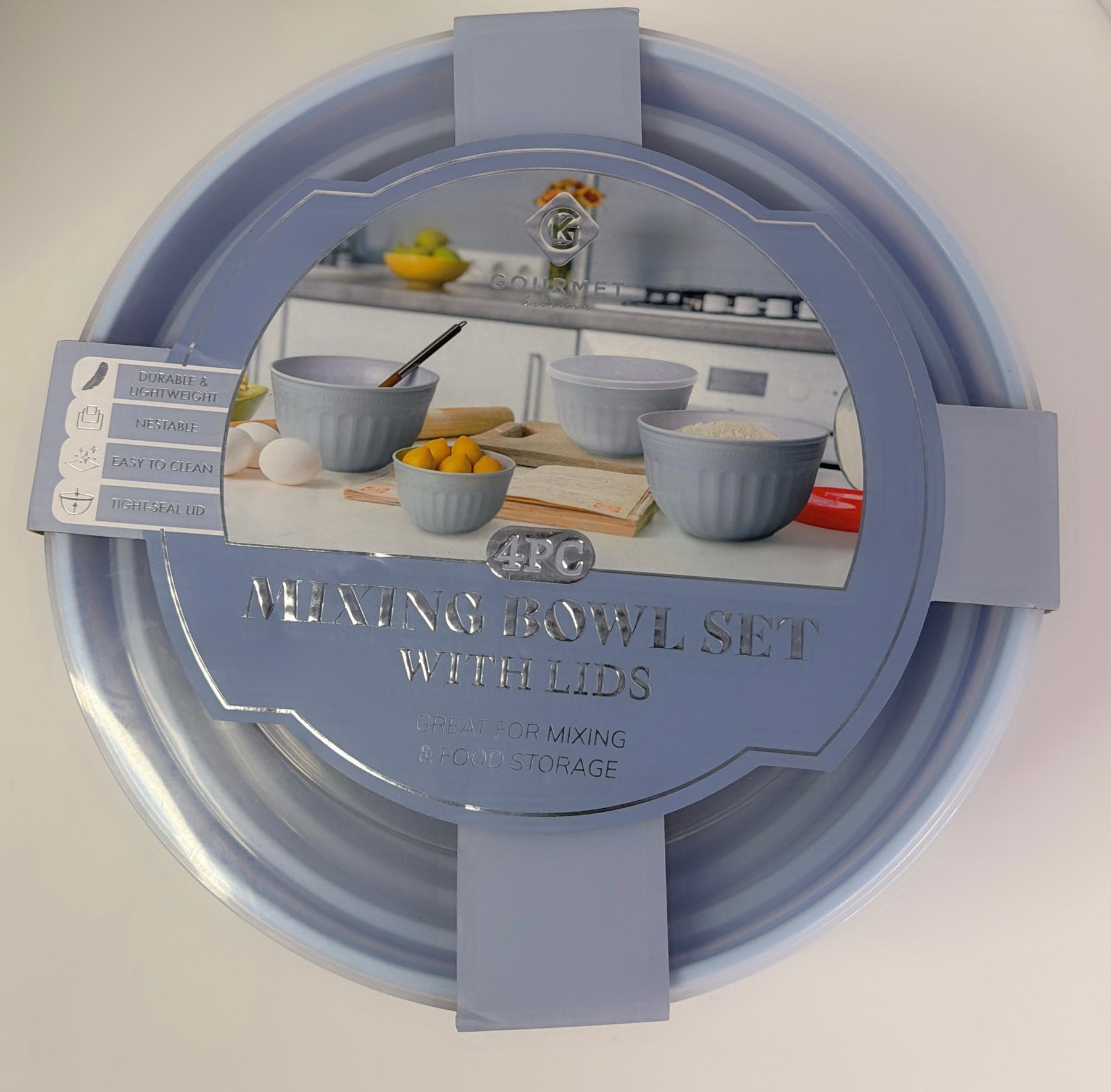 Flore Gourmet 4-piece Mixing Bowl set with lids