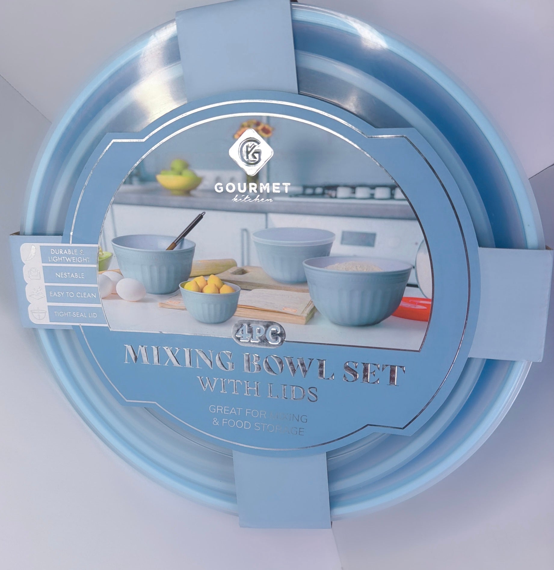 Flore Gourmet 4-piece Mixing Bowl set with lids